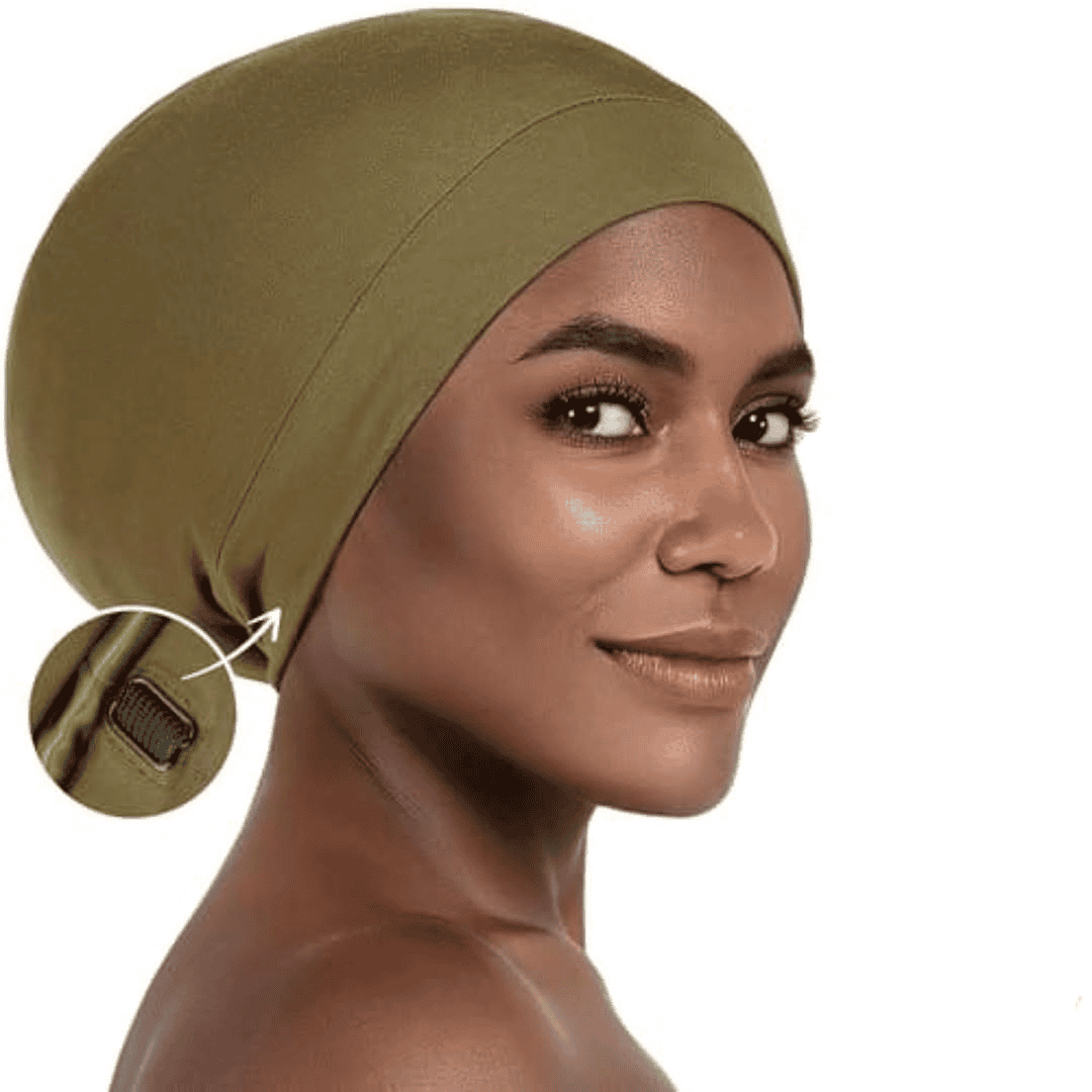 Unisex Hair Bonnet Beanie with Elastic Tie Band