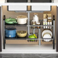 Under the Sink Adjustable 2 Tier Rack