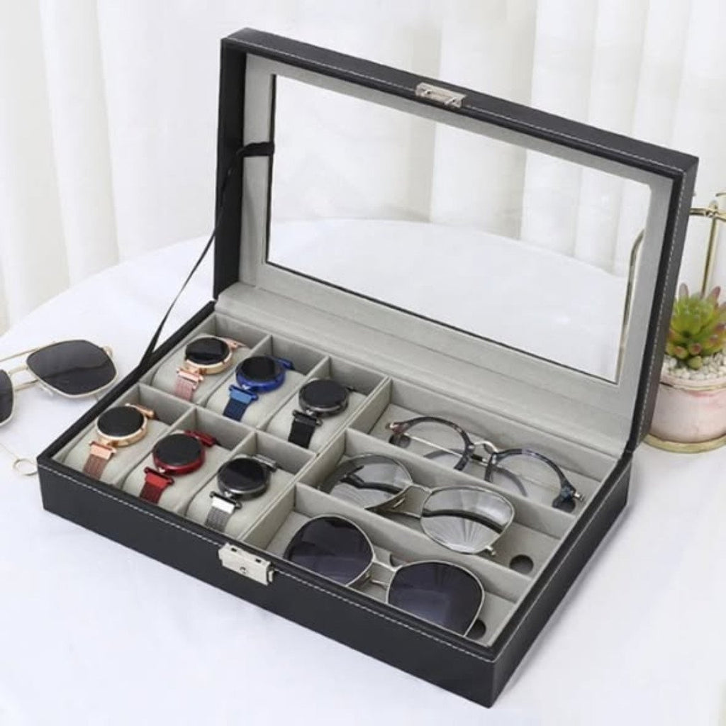 Portable watch + Glasses organizer