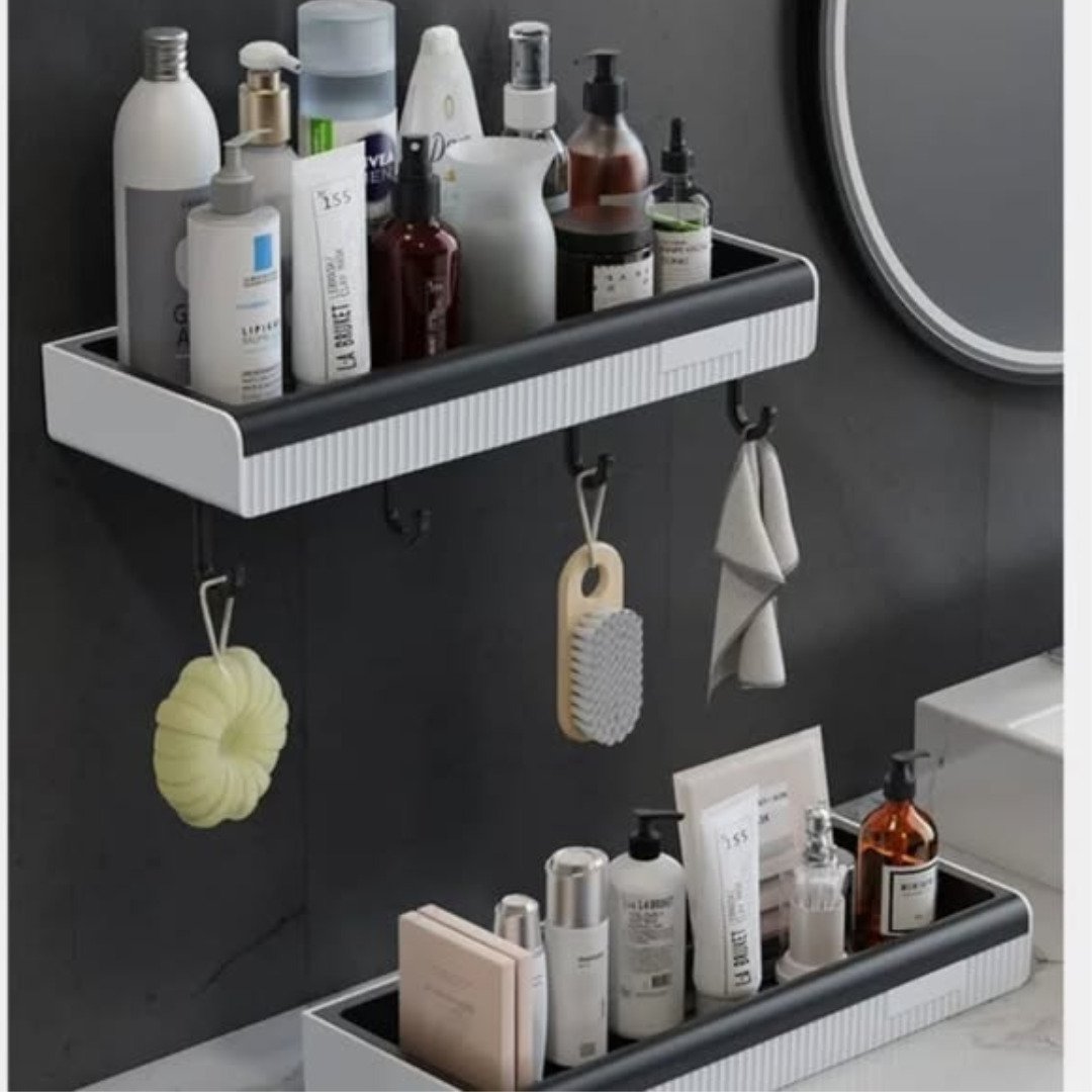 Modern wall mount bathroom shelf