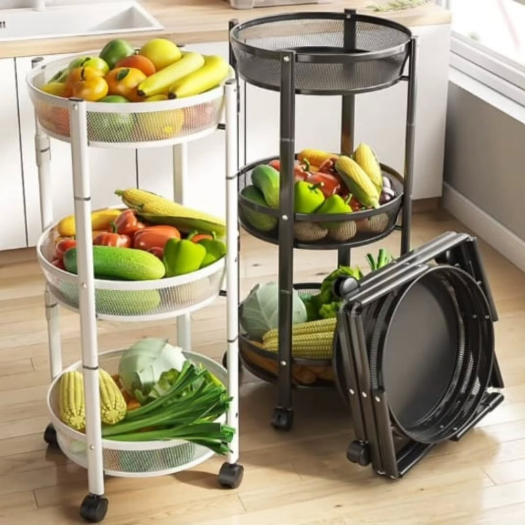 Kitchen Foldable Multi-Layer Storage Rack