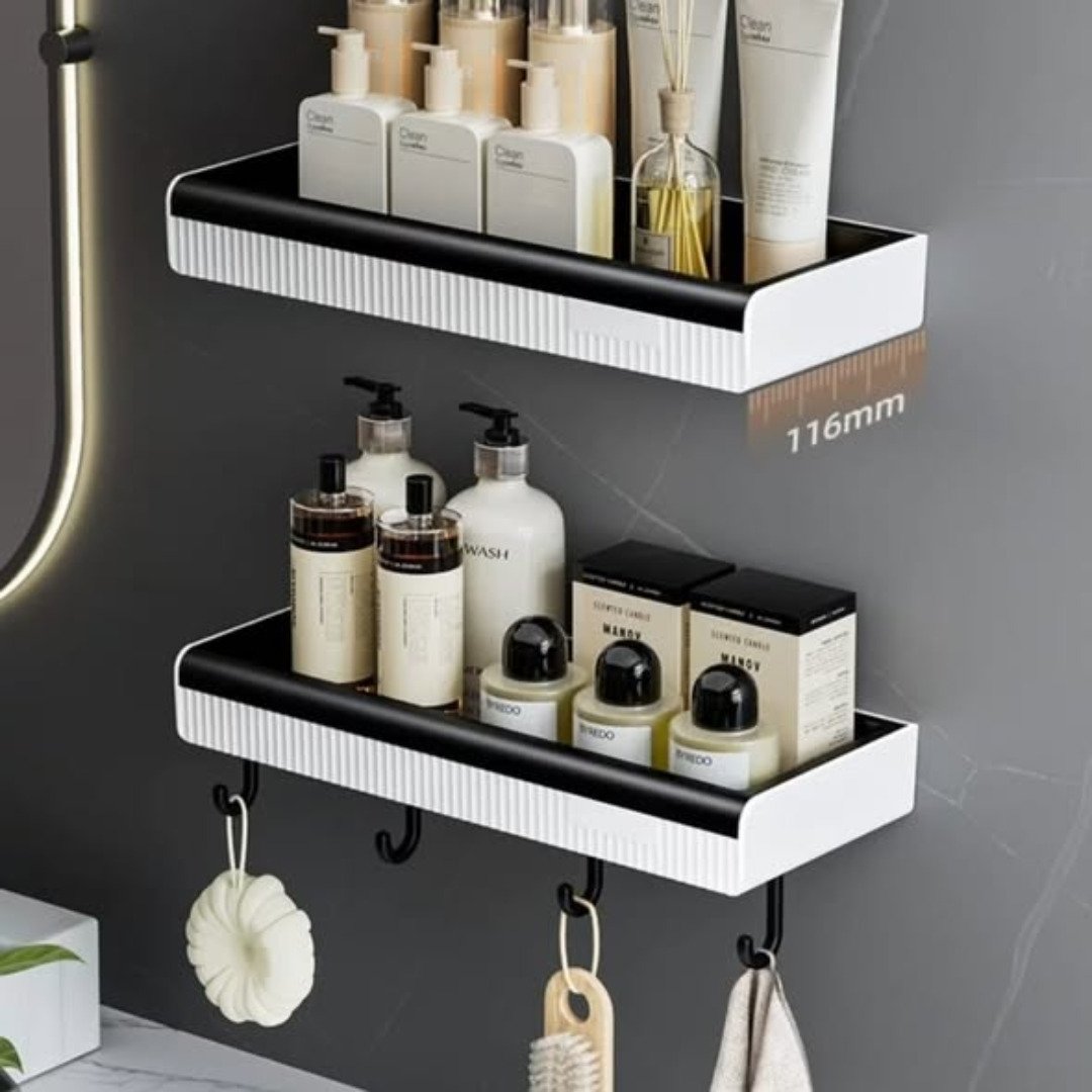 Modern wall mount bathroom shelf
