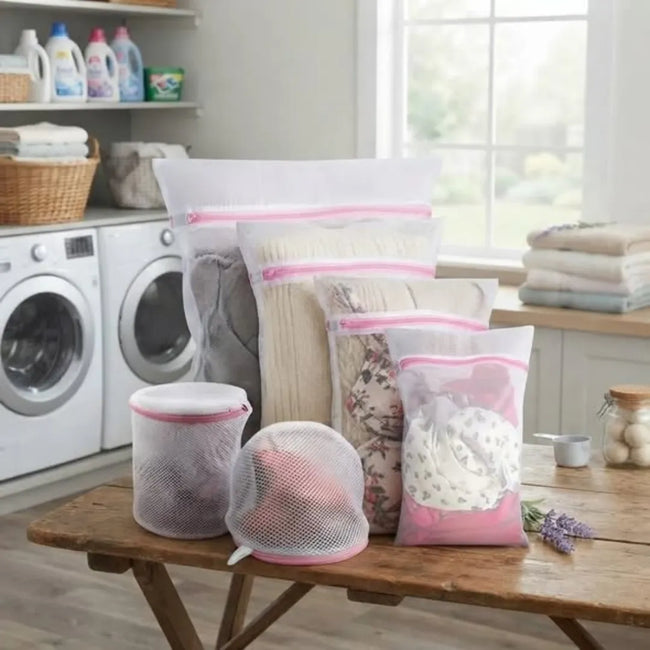 6 in 1 Reusable Mesh Laundry Pouch