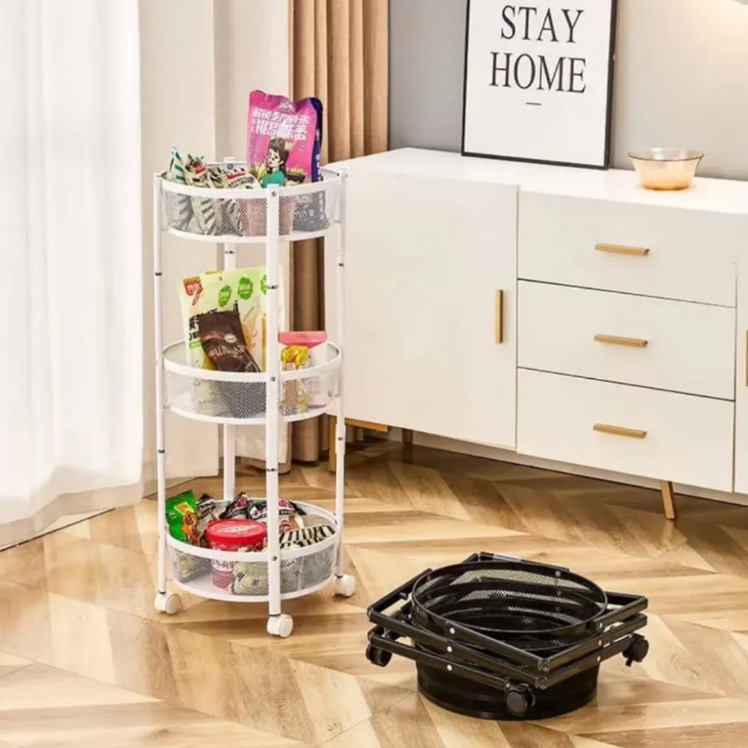 Kitchen Foldable Multi-Layer Storage Rack