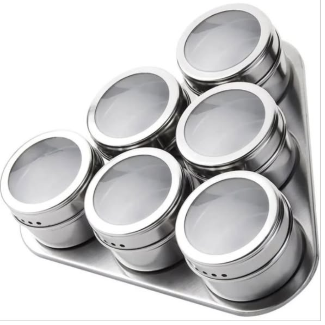 Stainless spice rack