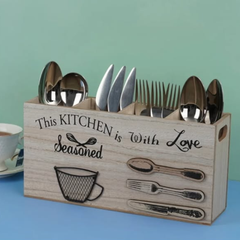 Wooden Kitchen Utensils Holder