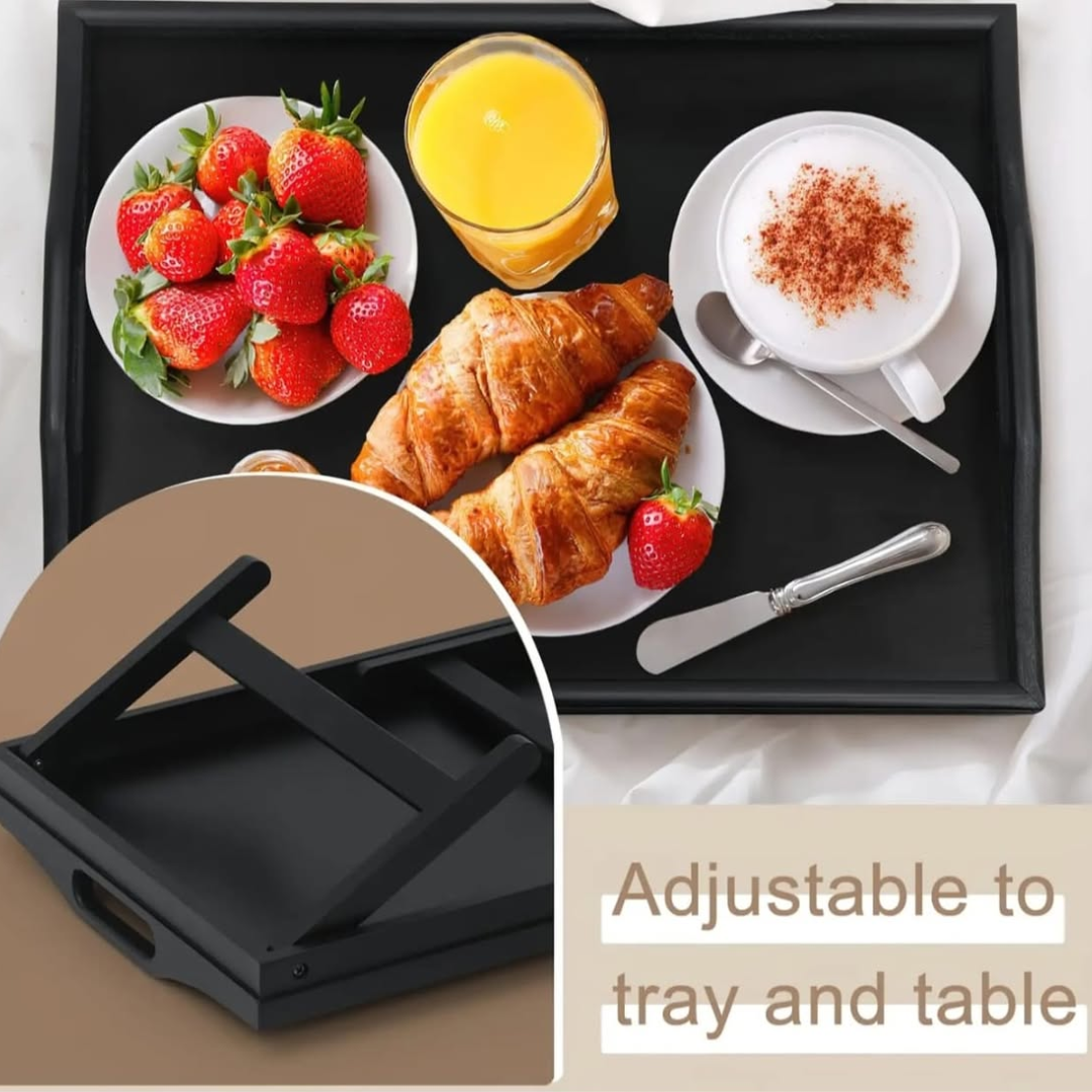 Foldable Bamboo Bed Tray