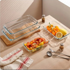3 in 1 Glass Baking Tins