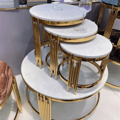 4-in-1 Pure Executive Marble Table Set