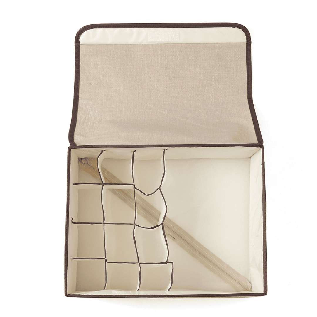 13-Grid Foldable Undergarment Organizer