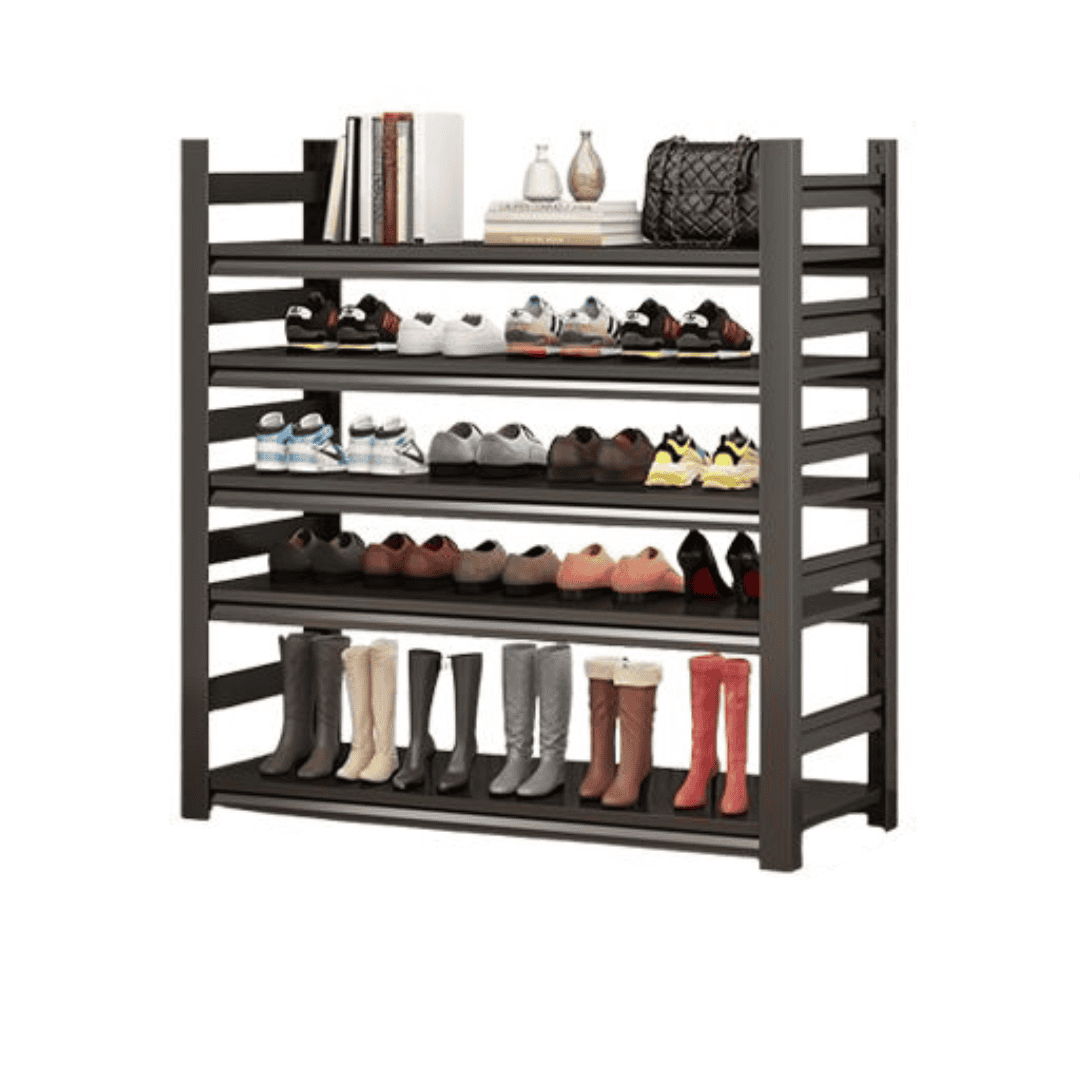 5-layer full metallic shoe rack
