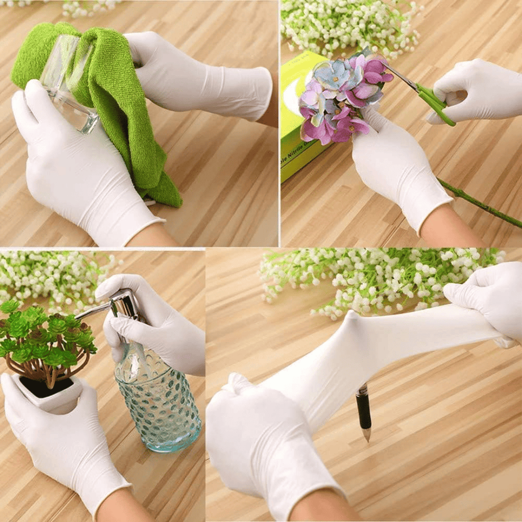 100pcs Disposable Synthetic Gloves