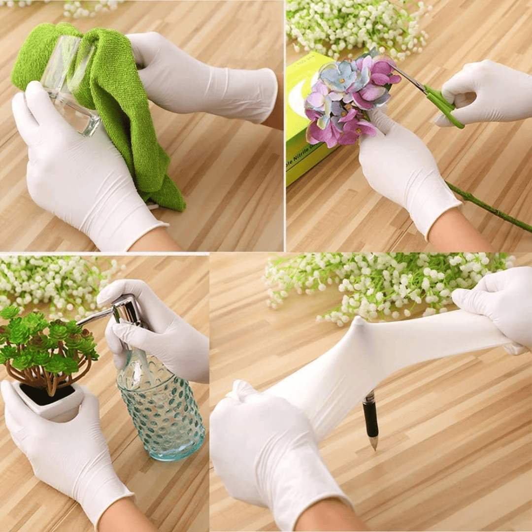 100pcs Disposable Synthetic Gloves