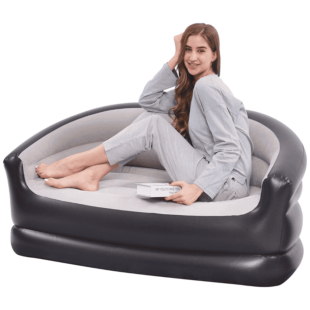 Inflatable 2-Seater Couch Blow-Up Air Sofa