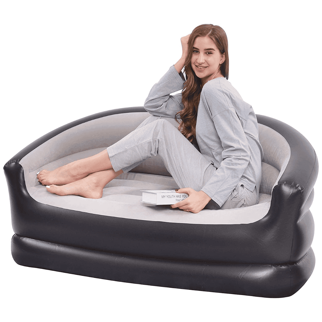 Inflatable 2-Seater Couch Blow-Up Air Sofa