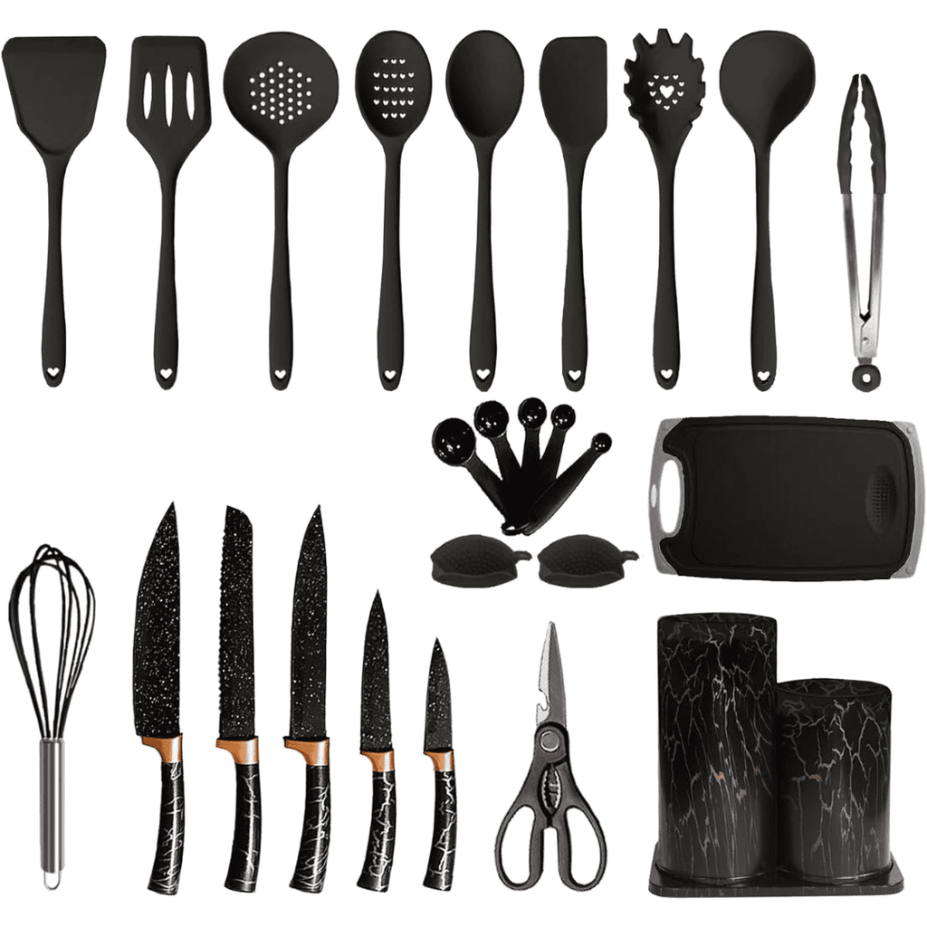 25pcs Silicone Spoons Set