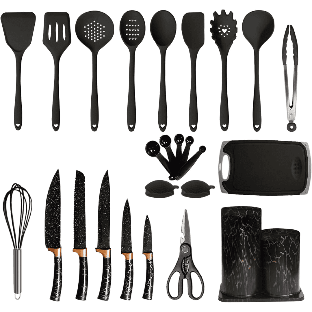 25pcs Silicone Spoons Set
