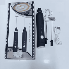 Powerful Handheld Milk Frother with Stand