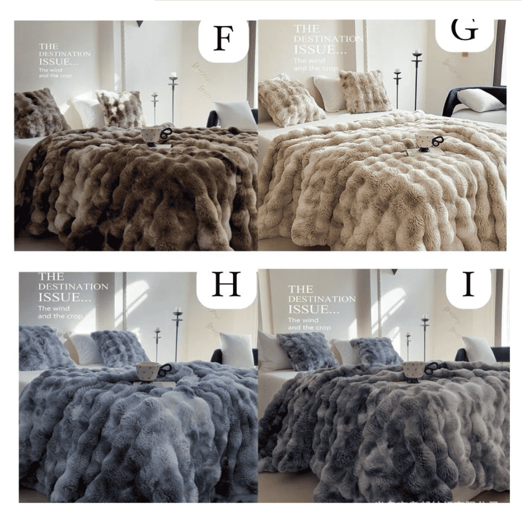 Soft Bubble Winter Throw Blanket Tie Dye Minky Blanket