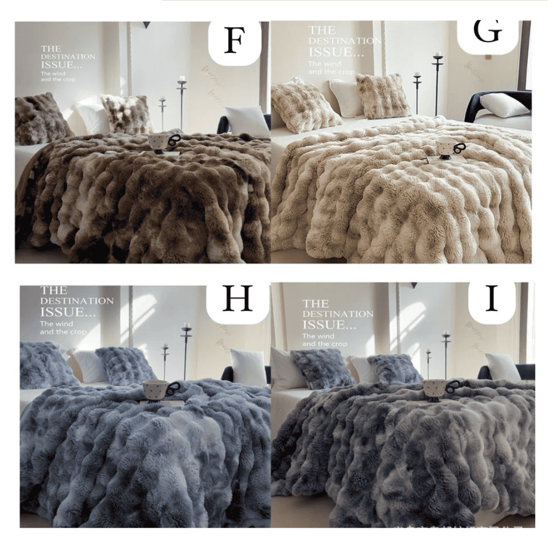 Soft Bubble Winter Throw Blanket Tie Dye Minky Blanket