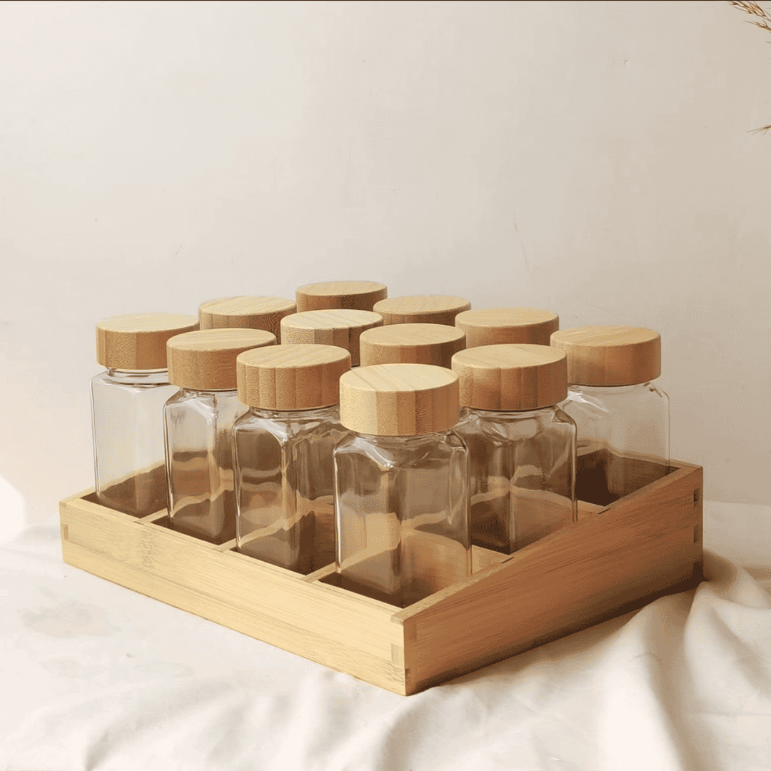 12pcs Spice Jar Set with Labels and Pen