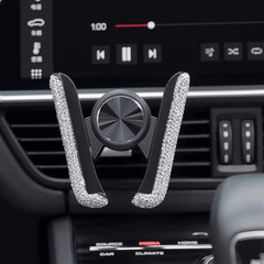 Car Phone Holder Women Diamond Crystal