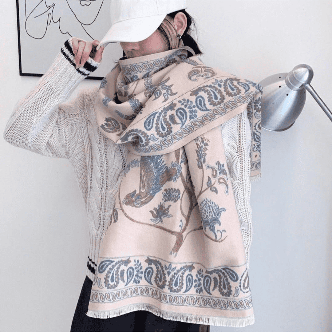 Floral Print Scarf for Women