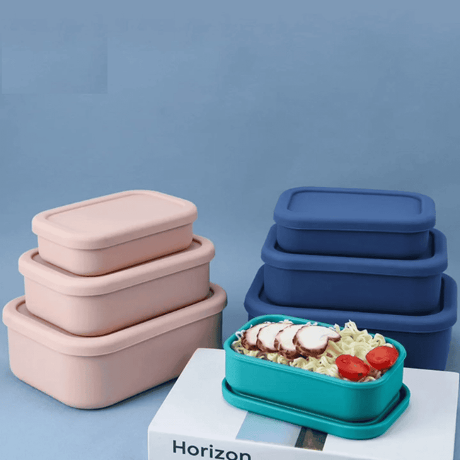 Leak-Proof and Food-Grade Silicone Lunch Box Set