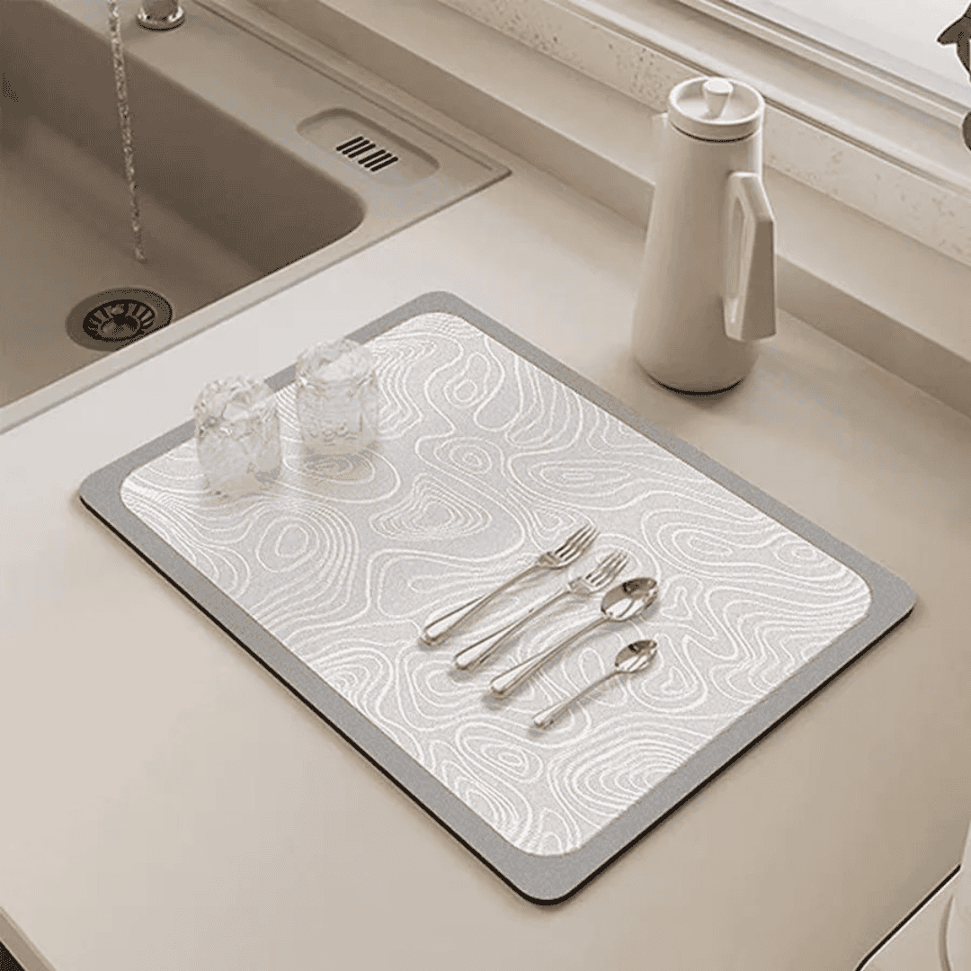 Super Absorbent Nonslip Drain Dish Drying Mat