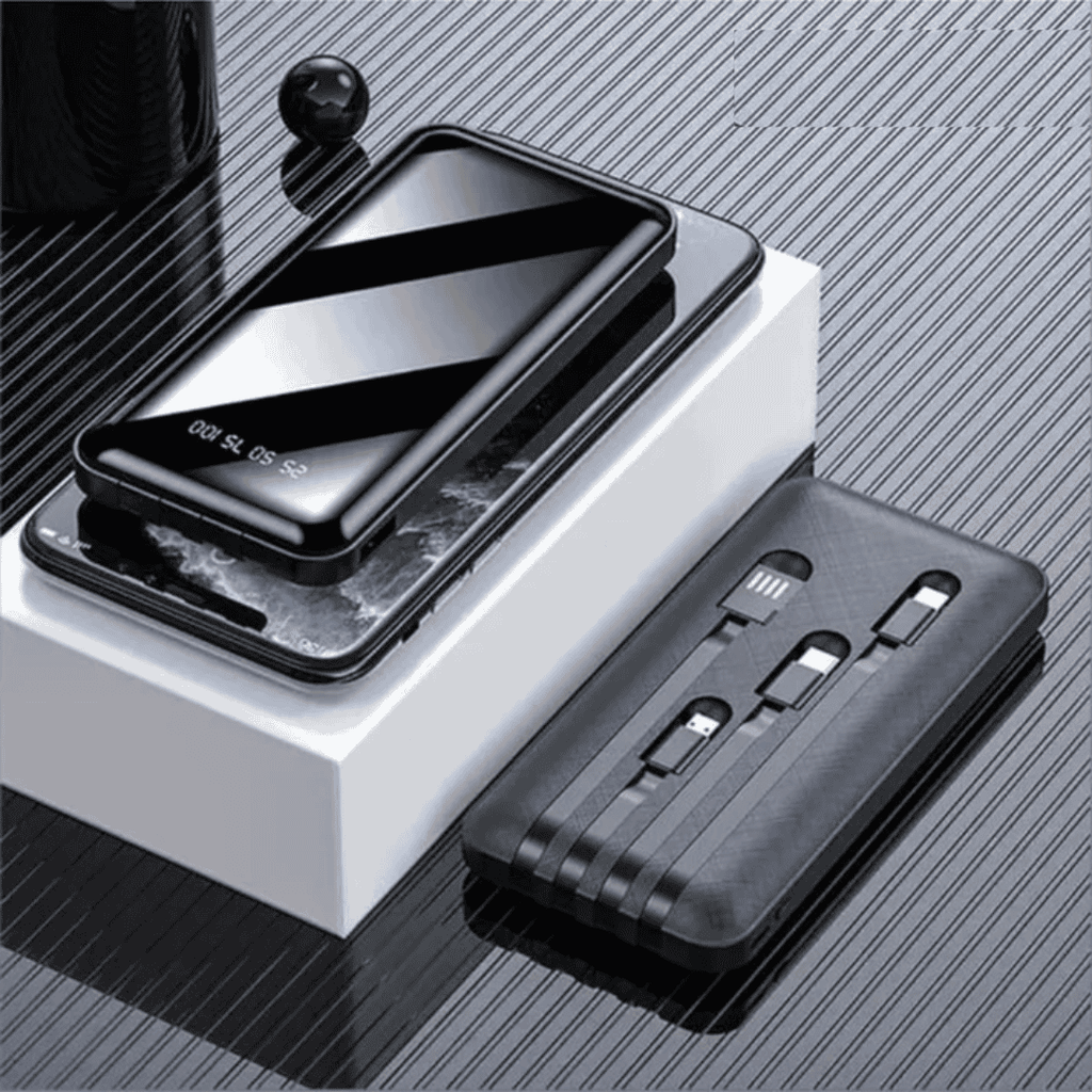 Power Bank with 4 Inbuilt Cables