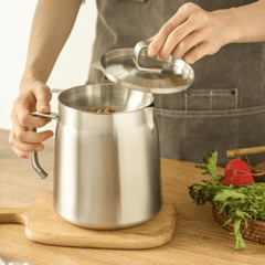 Stainless Steel Oil Strainer Pot with Frying Basket Filter