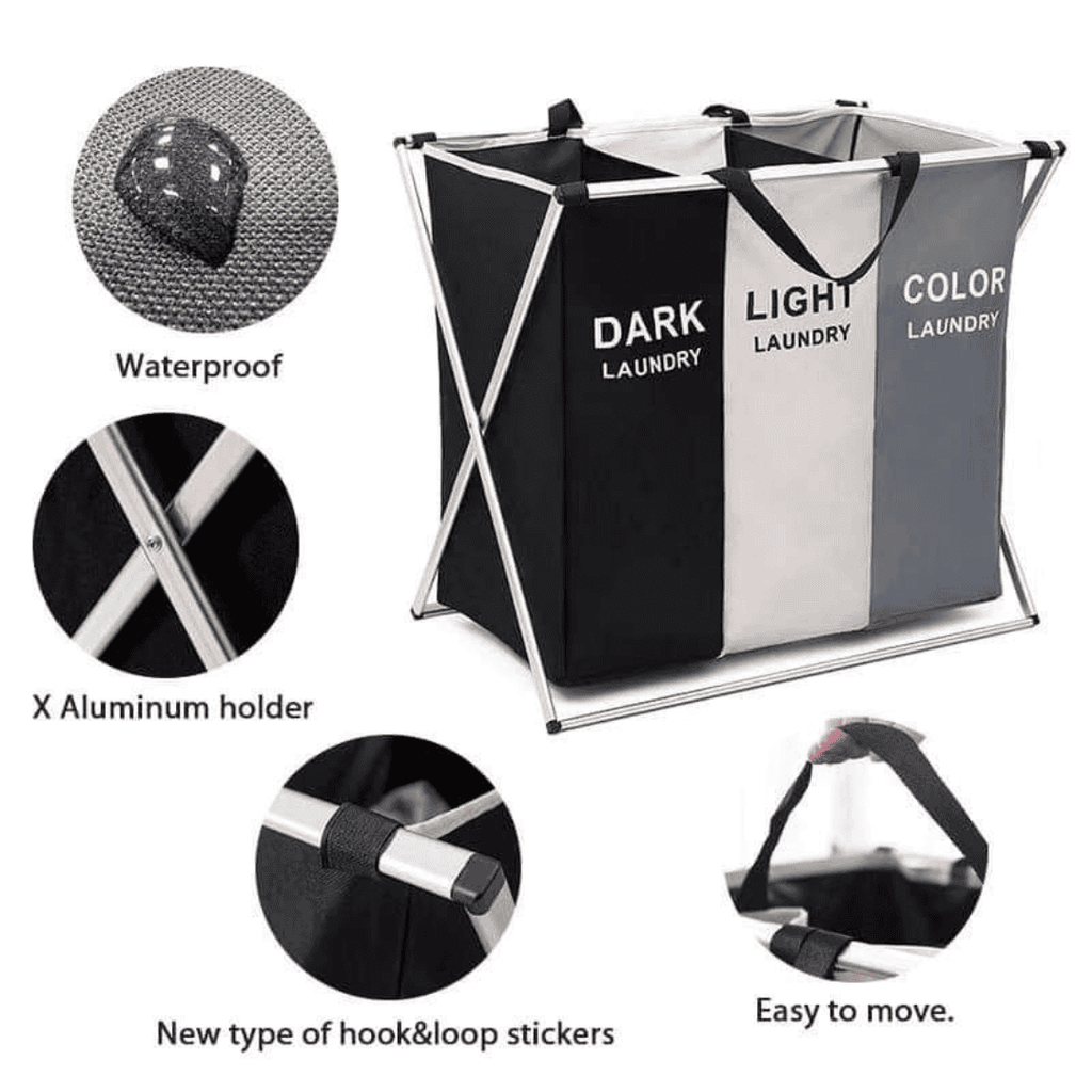 3 Grid Foldable Laundry Basket