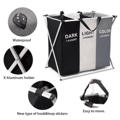 3 Grid Foldable Laundry Basket