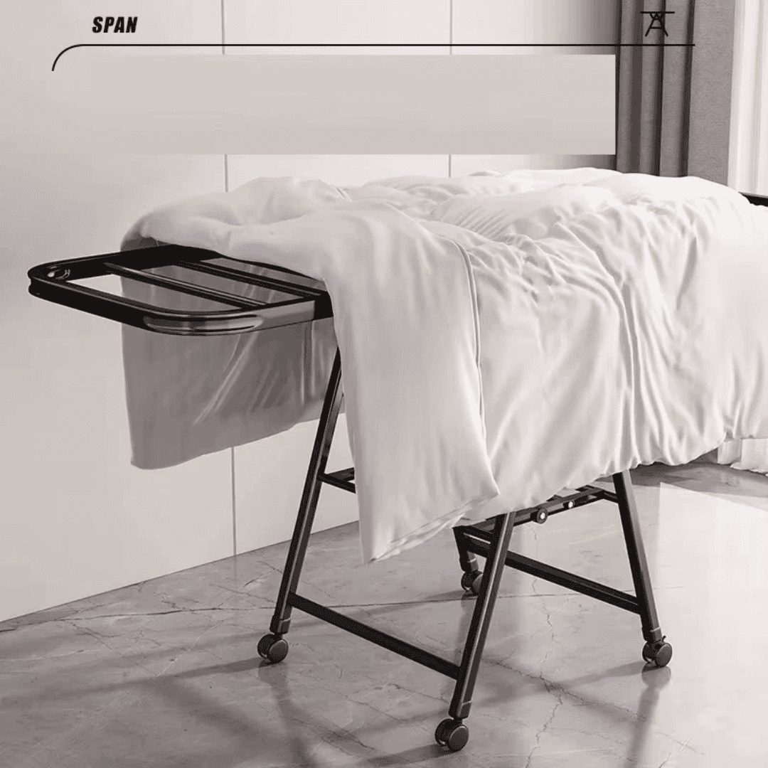 Black Movable Outdoor Drying Rack 1.7M with Wheels