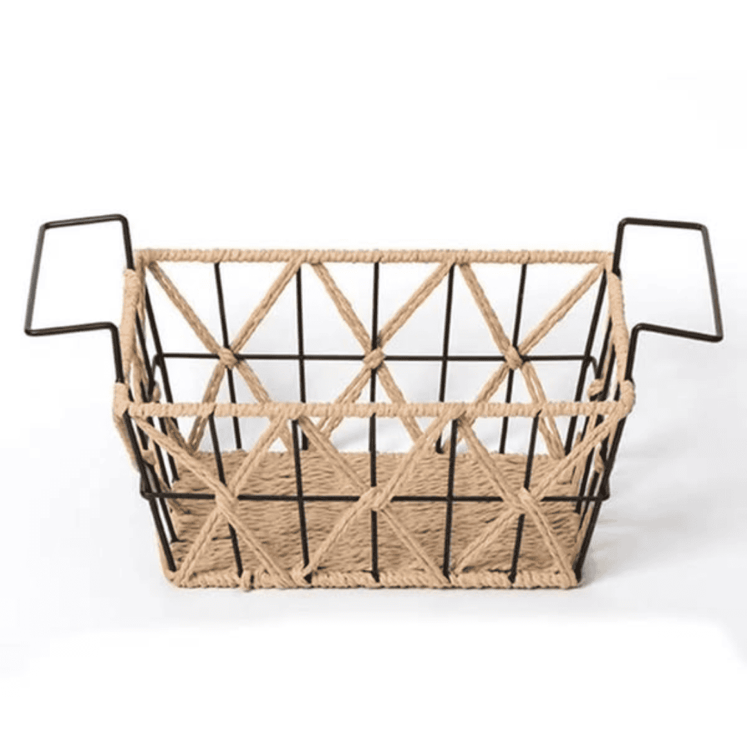 Woven Collection Wire Storage Basket
