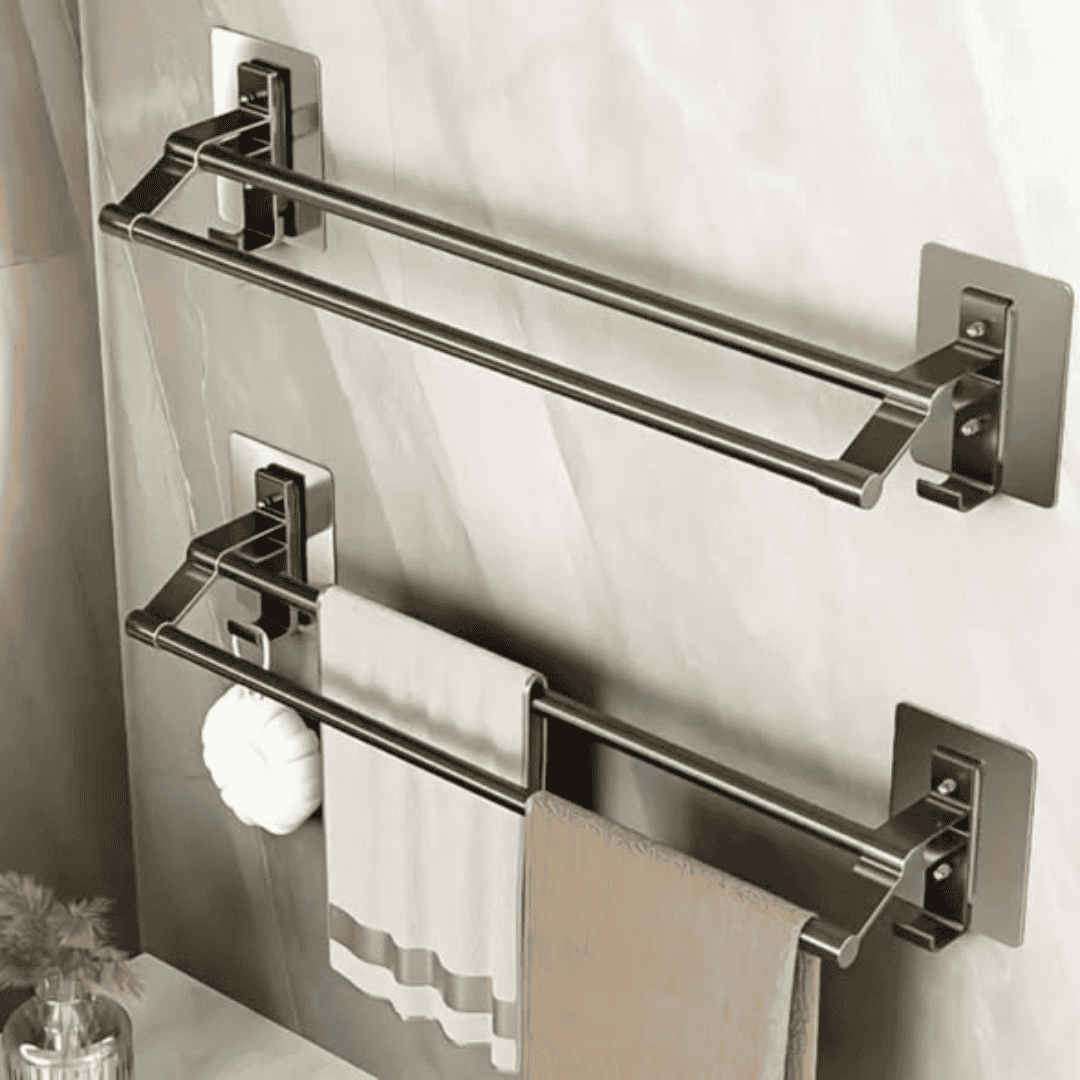 Wall-Mounted Double Towel Bar