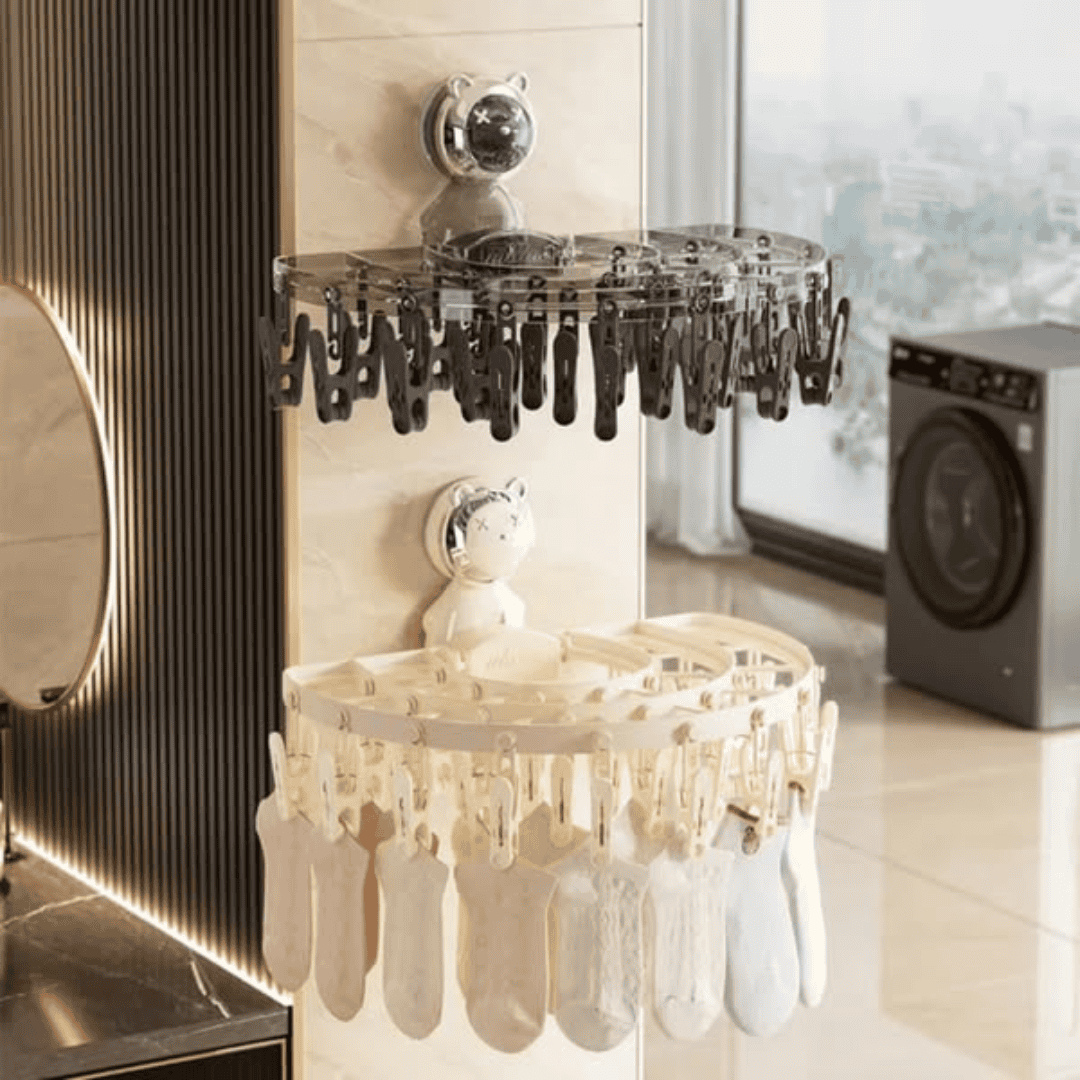 Wall Mounted Clothes and Socks Rack