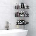 3pcs corner bathroom rack