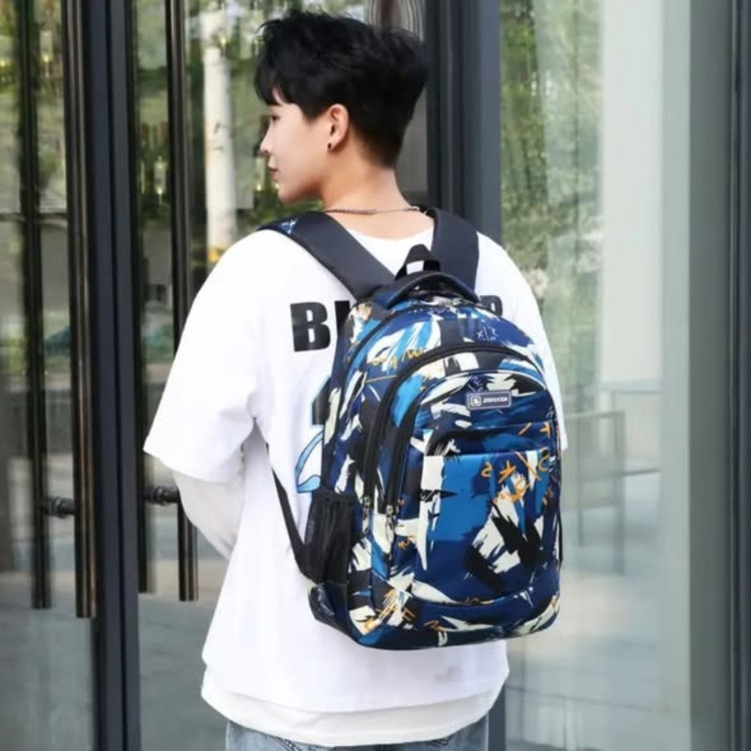 Geometric pattern school bags