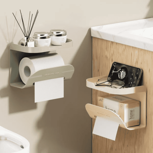 2-in-1 New Design Tissue Holder and Shelf
