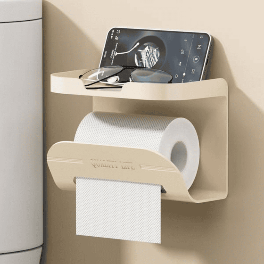 2-in-1 New Design Tissue Holder and Shelf