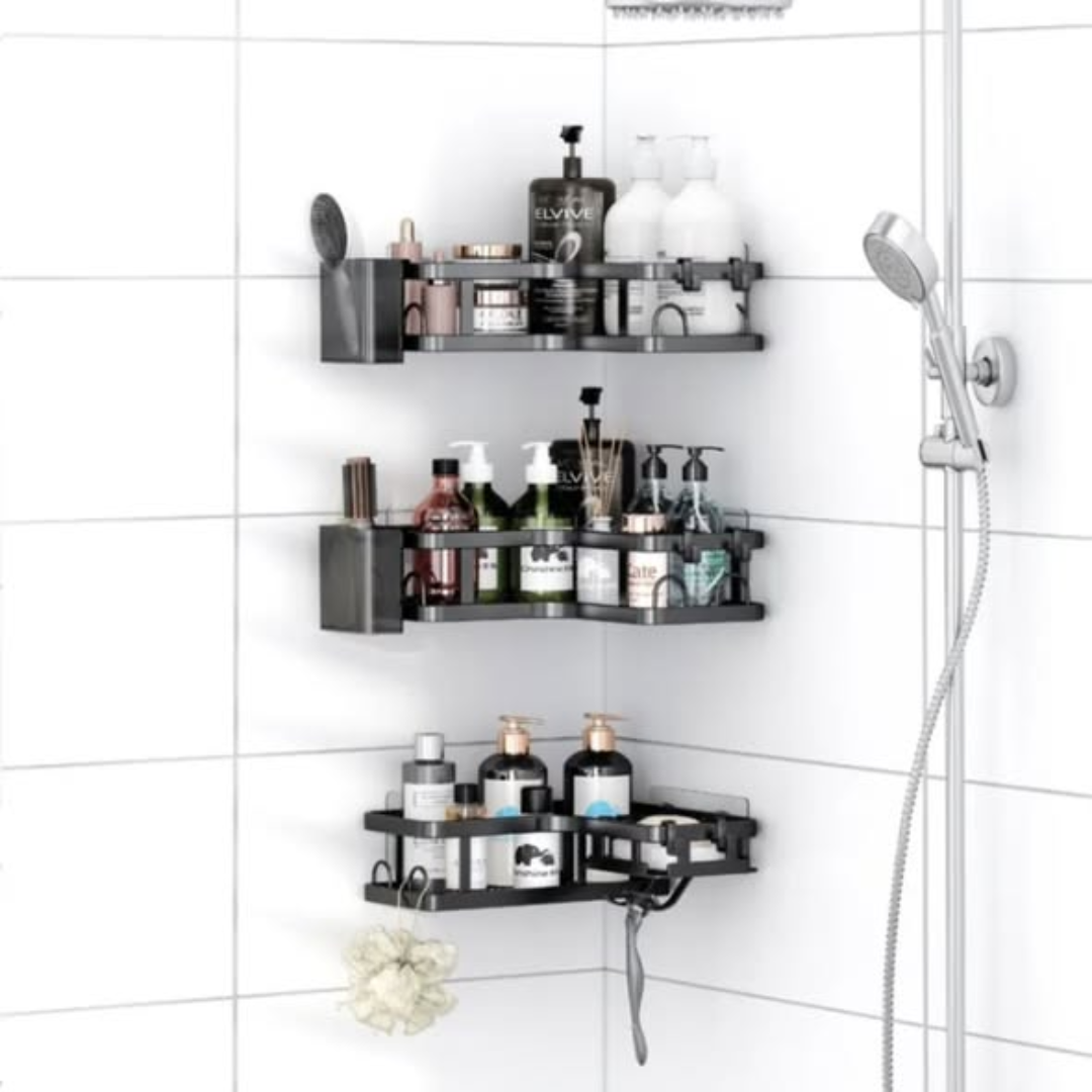 3pcs corner bathroom rack