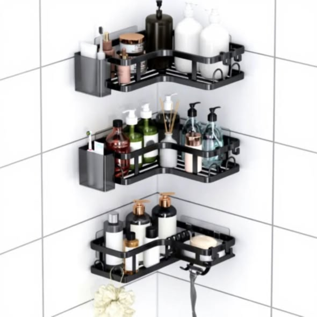 3pcs corner bathroom rack