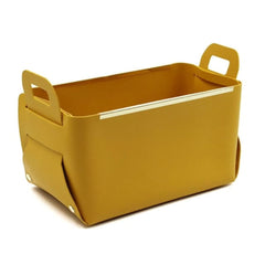 Multifunction PU Leather Collapsible Storage Basket