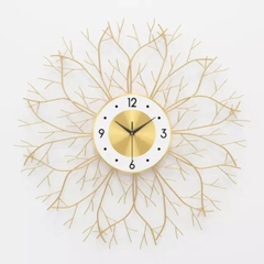 Antique Pendulum Metal Framed Wall Clock