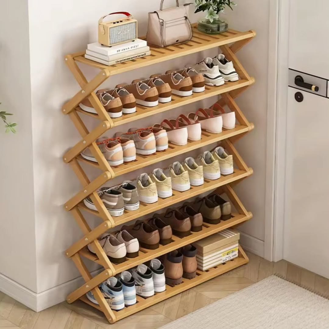 Bamboo Shoe Rack