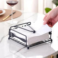 Black Cuisine Metal Napkin Holder