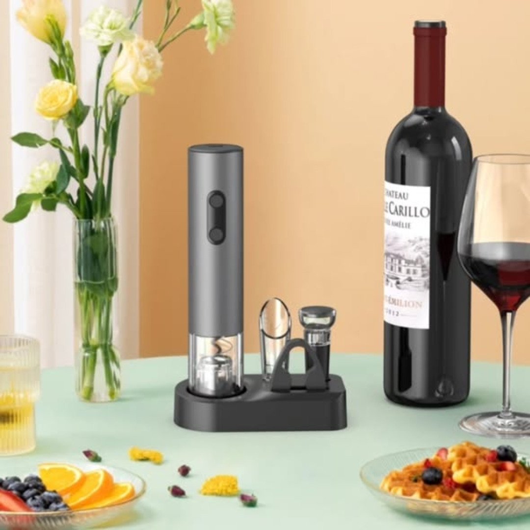 Electric Wine Opener Set with Stand