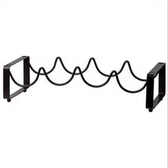 Metallic carbon wine holder