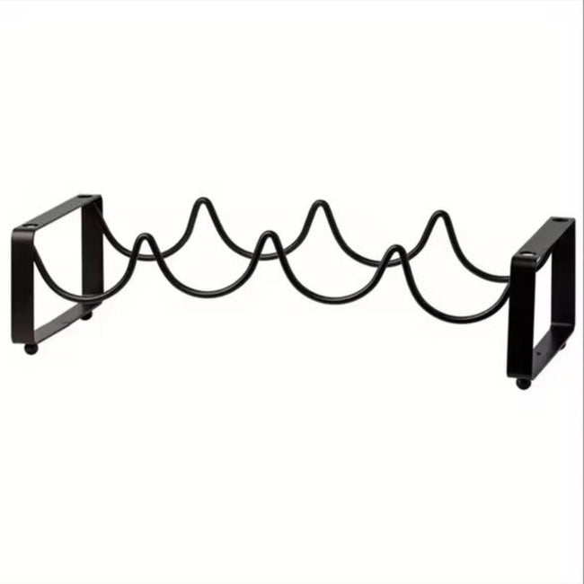 Metallic carbon wine holder